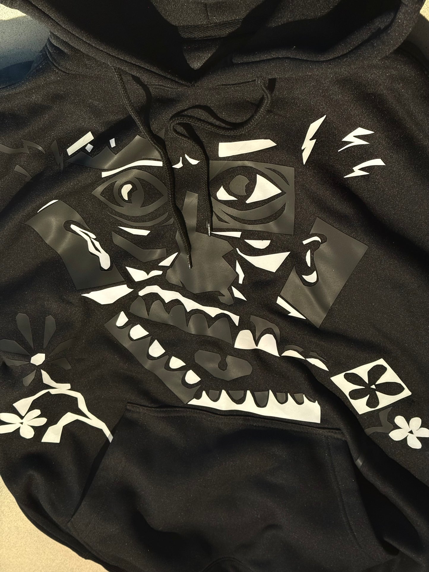ML Abstract bite hoodie