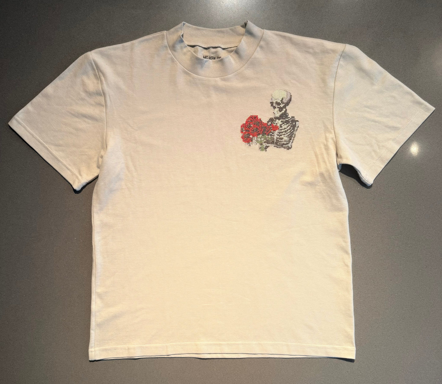 ML Skull heart mock neck T-shirt